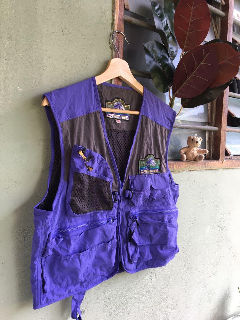 Vintage Fishing Vest Multipocket, Men's Fashion, Tops & Sets