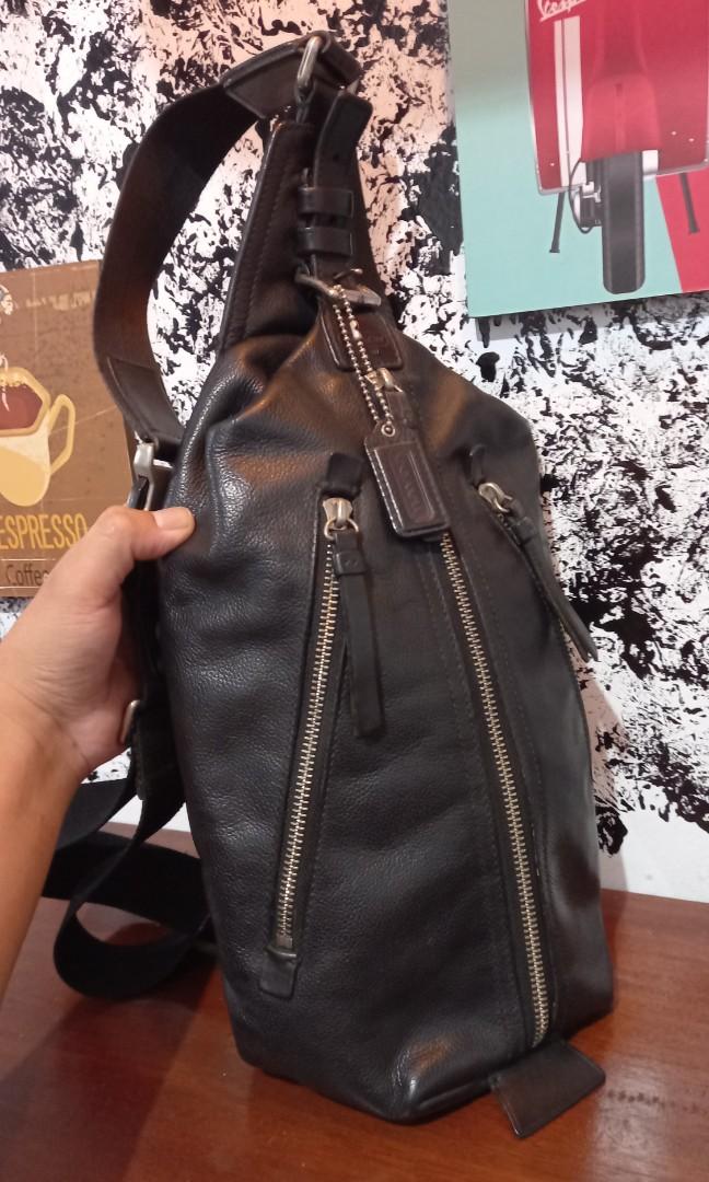 leather backpack purse coach