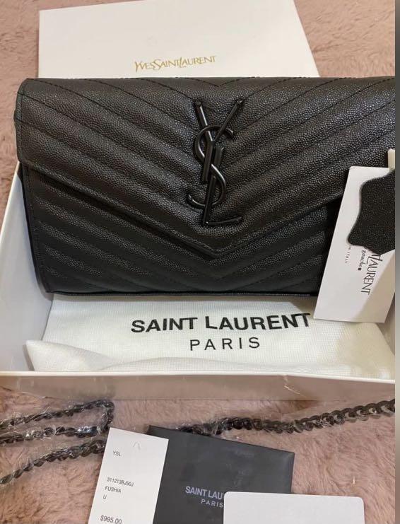 JZC7578 Large Black Monogram WOC, Luxury, Bags & Wallets on Carousell