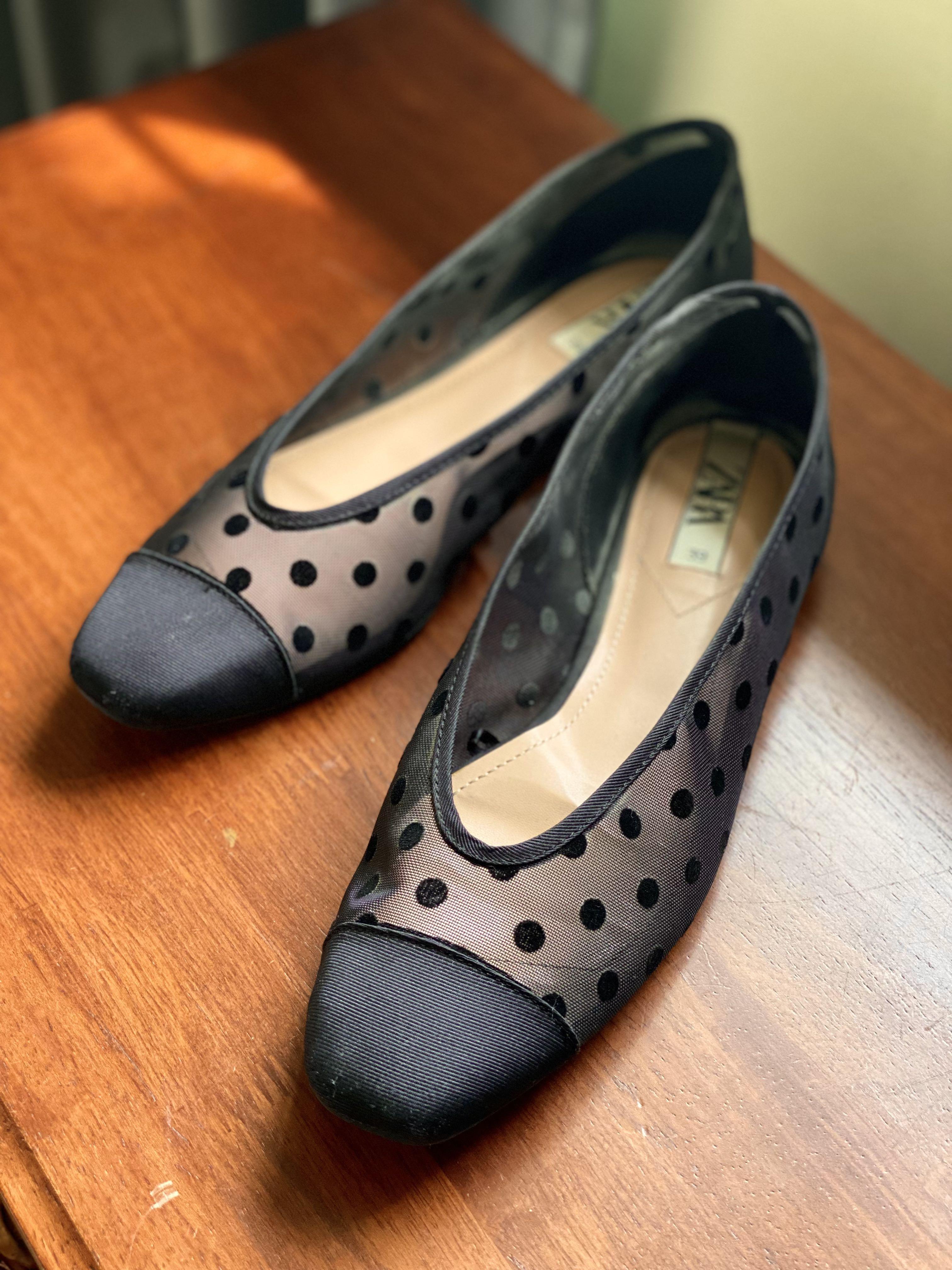 FREEPOS ZARA PolkaDot Ballet Flats Women s Fashion Footwear