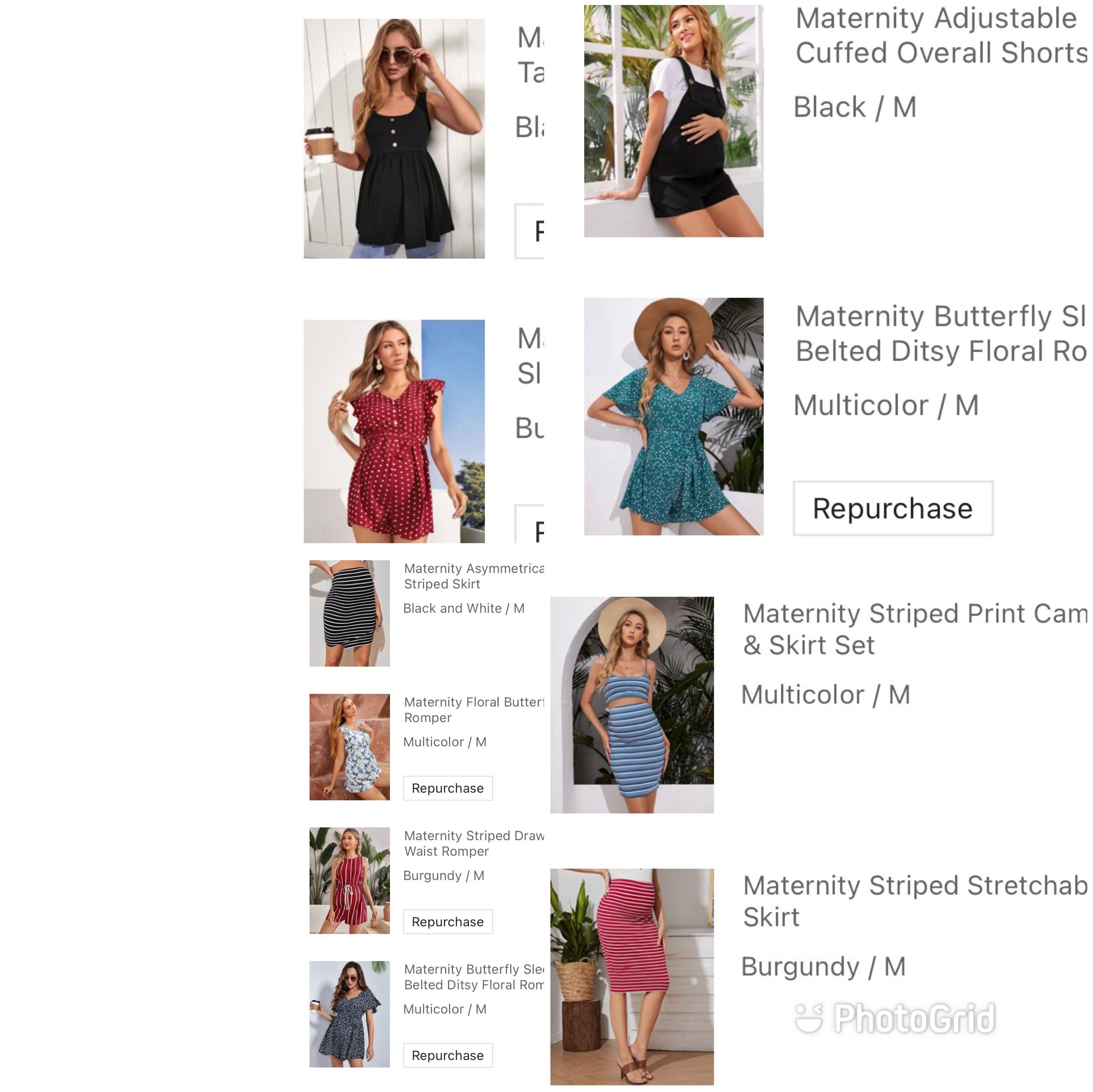 maternity clothes - 11 items of size 8 