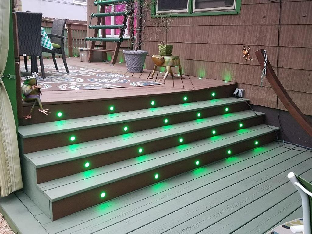 20pcs Low Voltage LED Deck Light Step Stairs Garden Yard Patio