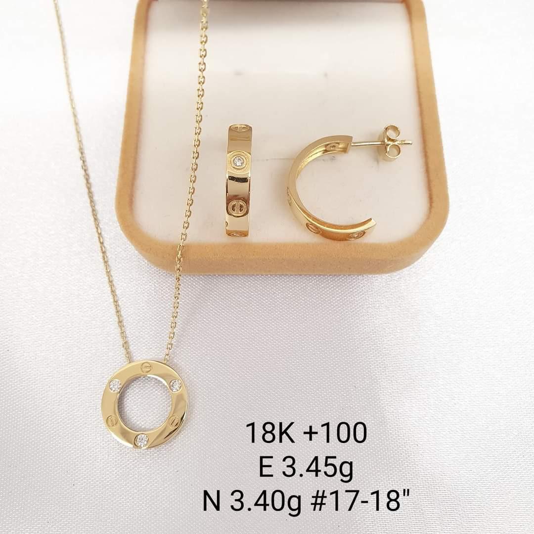 18K Dior jewelry set Women s Fashion Jewelry Organizers Body