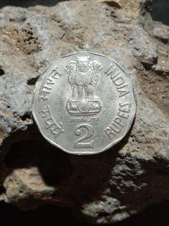 2 rupees india 1992