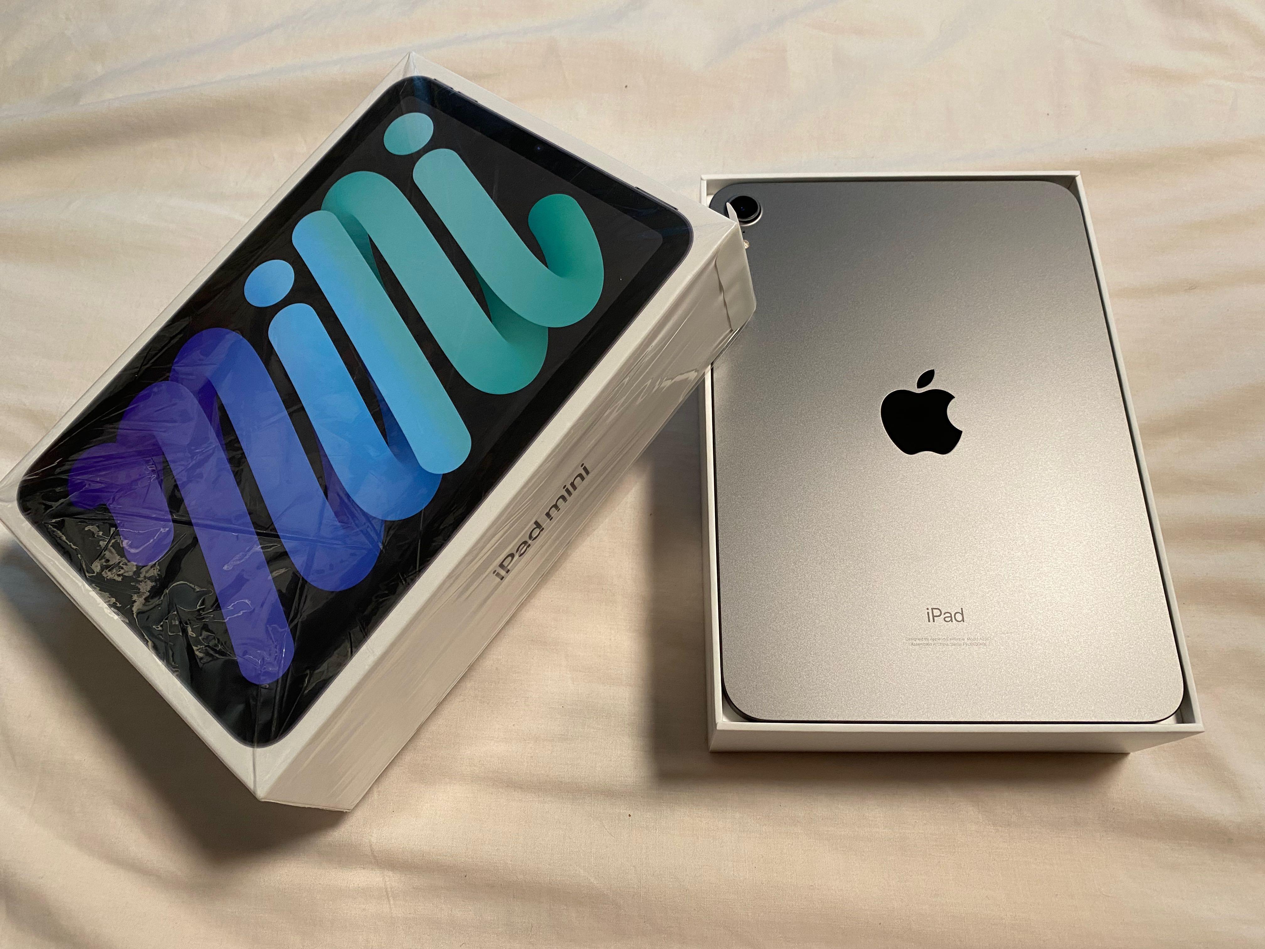 全新Apple Ipad mini 6 第6 代64GB wifi 版(space grey), 手提電話 