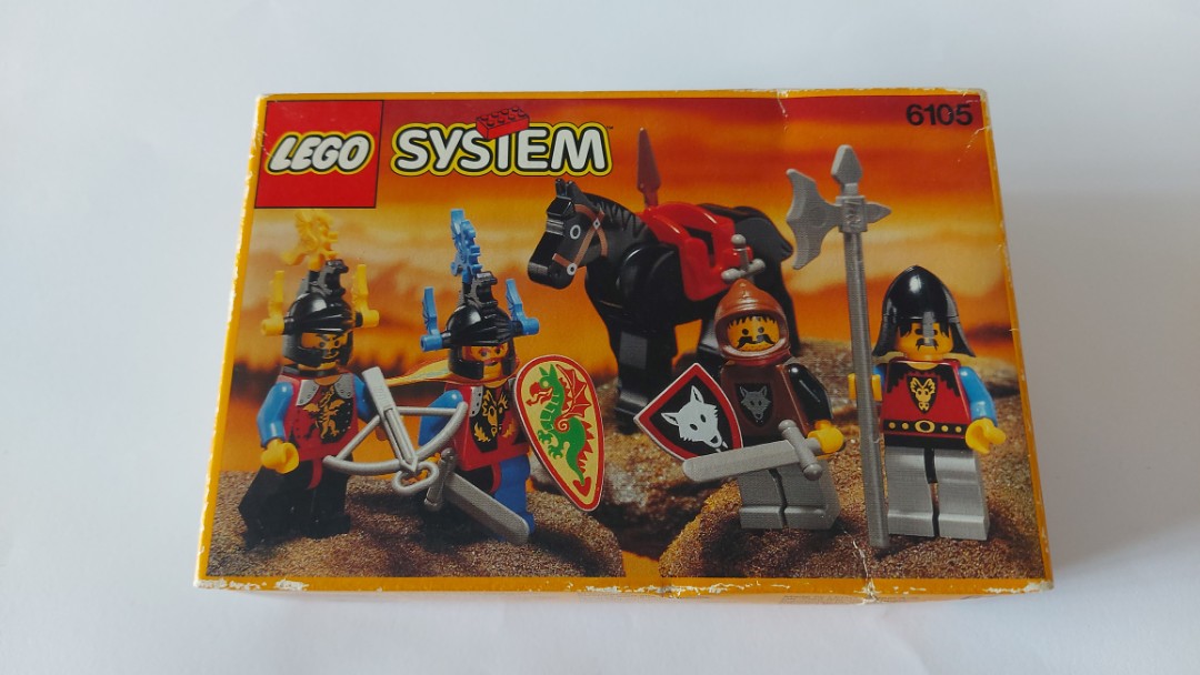 全新未開盒Lego 6105 Medieval Knights Sysiem Castle 武士系列(1993年