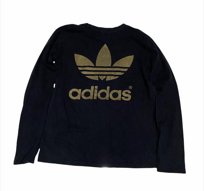 Adidas logo trefoil gold longsleeve