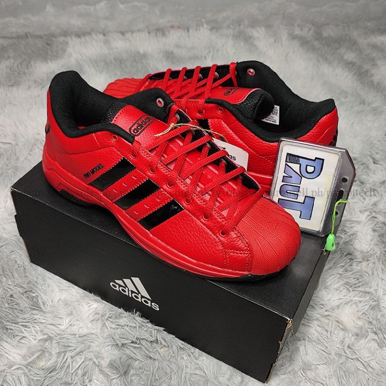 Adidas pro model top red and black