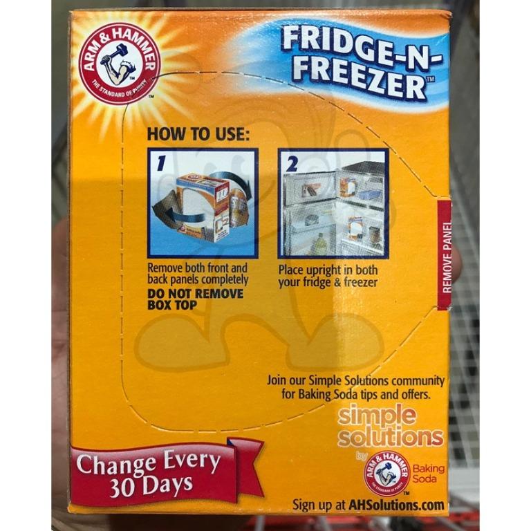 Arm & Hammer FridgeNFreezer Baking Soda (3 x 14oz), Furniture & Home