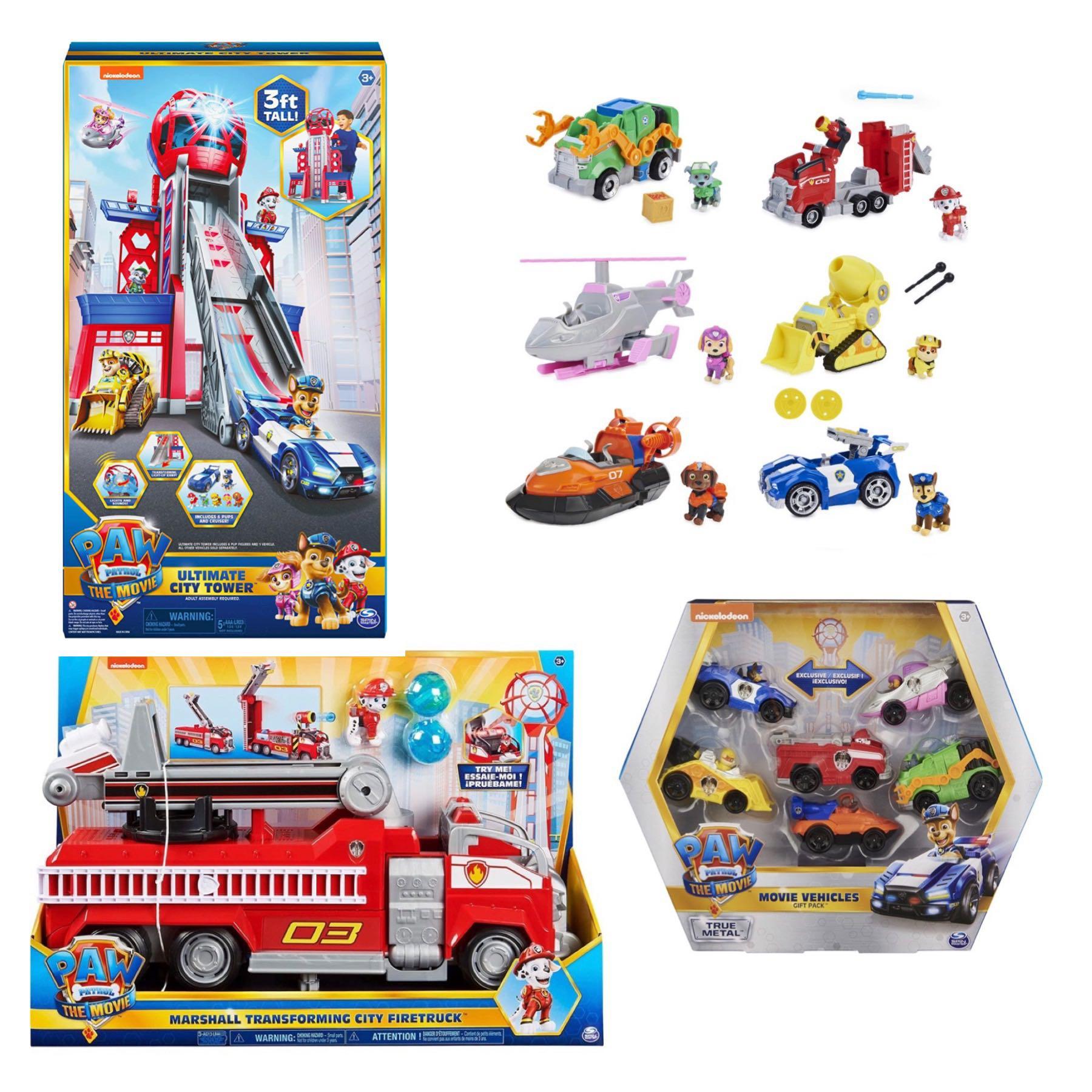 paw patrol trucks for lookout tower