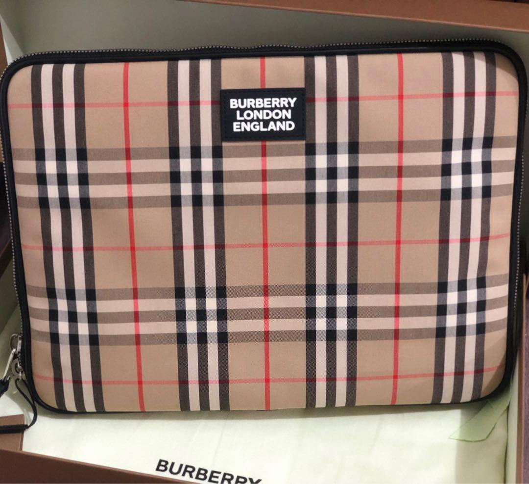 Burberry laptop case sale