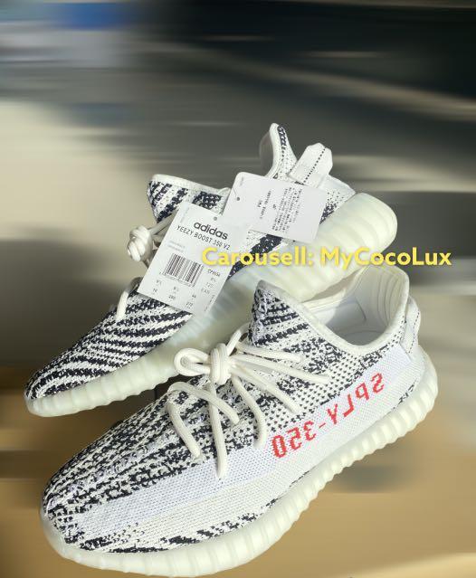Authentic shop yeezy zebra