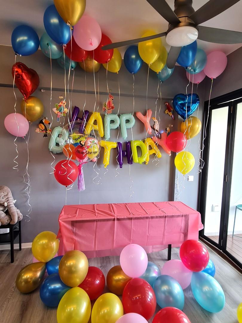Birthday decoration,helium balloons, helium balloon, Hobbies & Toys