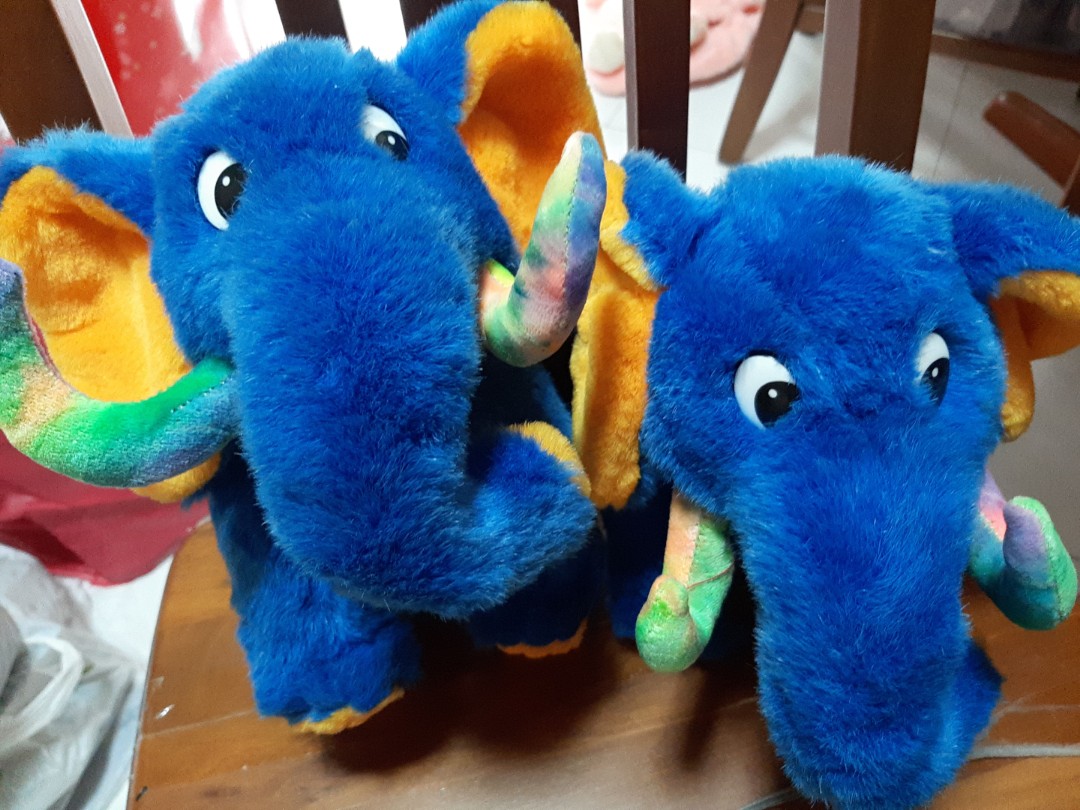 Blue elephant plush toy, Hobbies & Toys, Toys & Games on Carousell