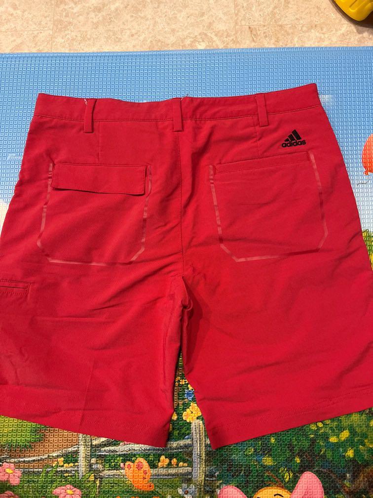 Red adidas shop golf shorts