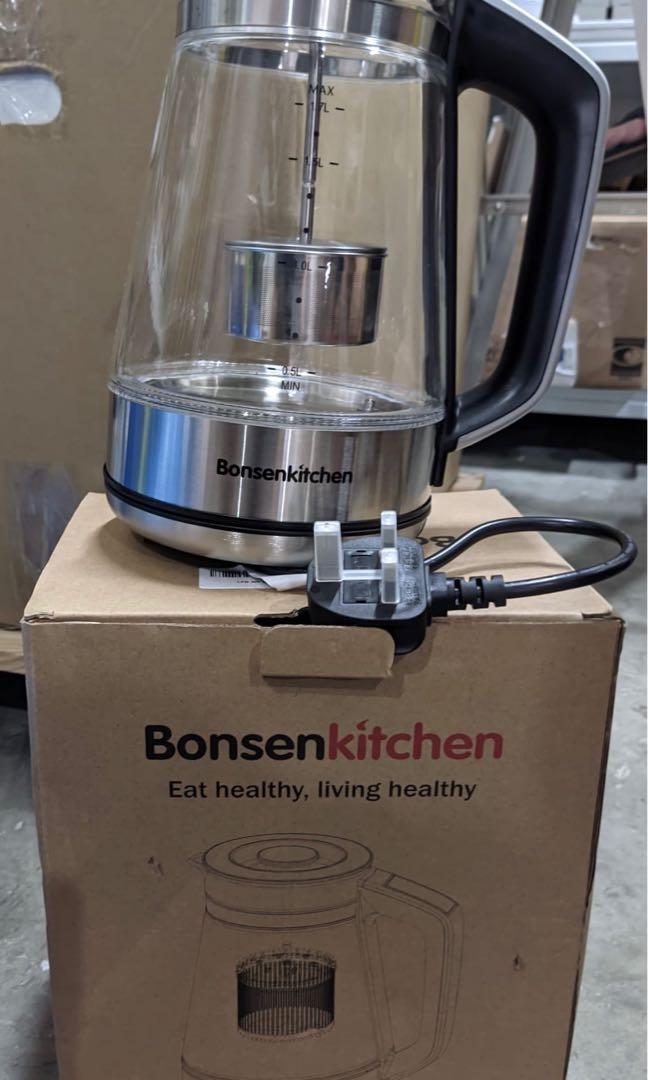 Bonsenkitchen 1.54 Quarts Glass Electric Tea Kettle