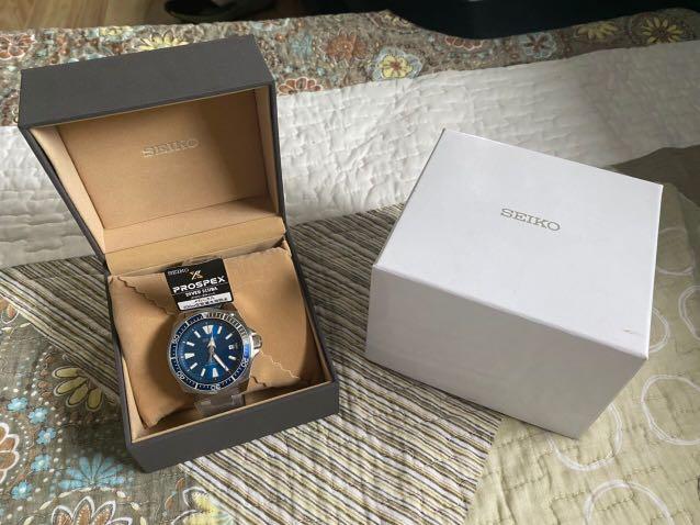 Brand New Authentic Seiko Samurai SBDY029 (Category: Men's Watches) located in Paranaque City. Submitted by classyluxeph (Listing ID 1132648294, Image 1). Description: Selling brand new Seiko “Great White Shark” Samurai SBDY029. This is a JDM model made available only in Japan. It has a “MADE IN JAPAN” at 7 on the dial. The watch comes with a generic grey Seiko box..