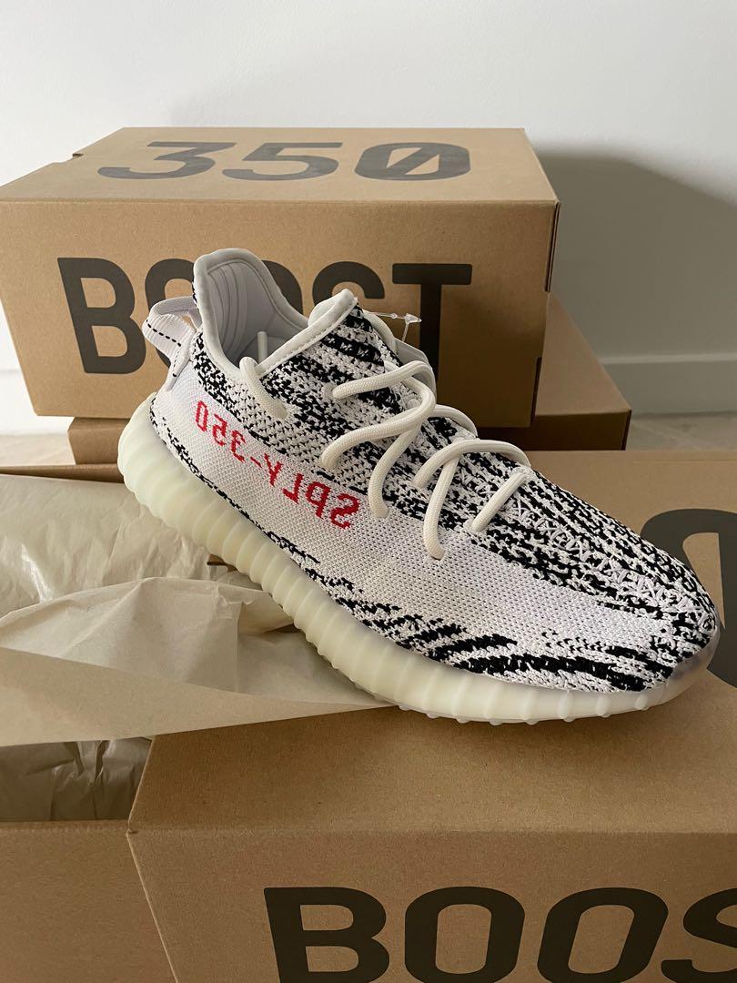 Brand new in box Adidas Yeezy Zebra Boost 350 V 2 Luxury