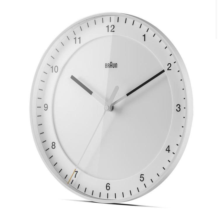 ~Stock clearance ~ Braun Classic Large Analogue Wall Clock - White