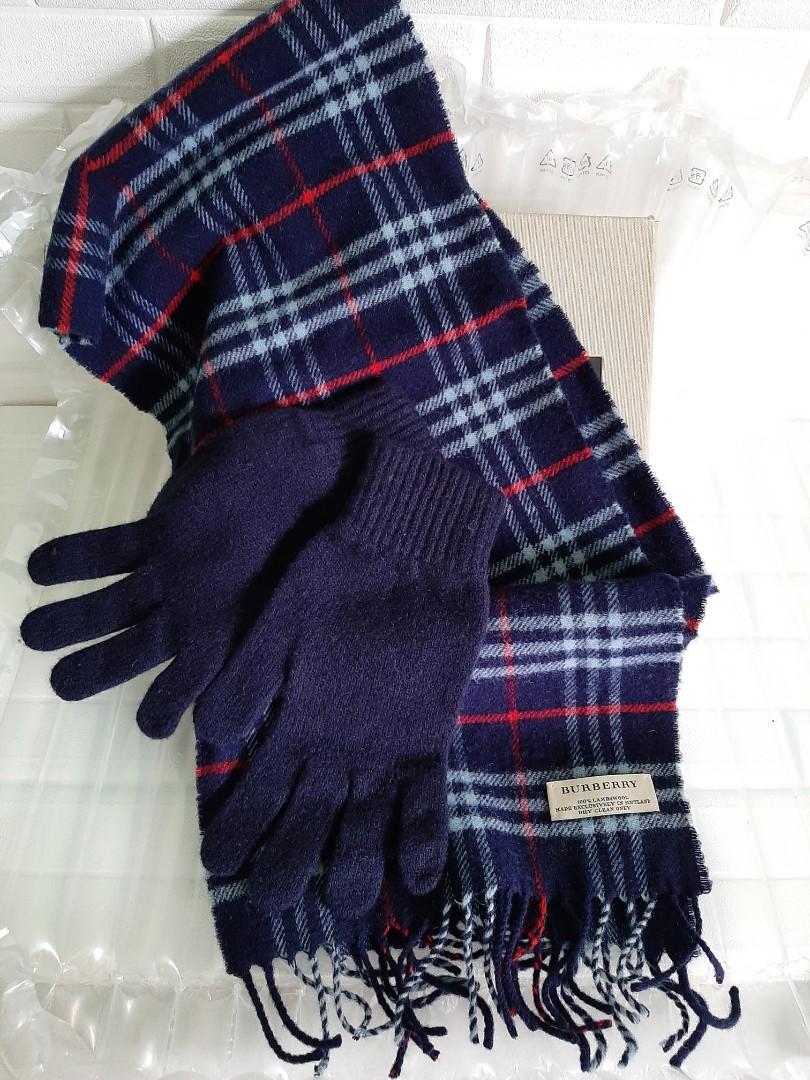 Burberry scarf 2025 and gloves