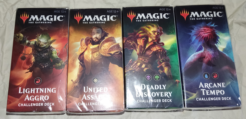 Challenger Deck 2019 (Set of 4) Magic the Gathering MTG, Hobbies & Toys,  Toys & Games on Carousell