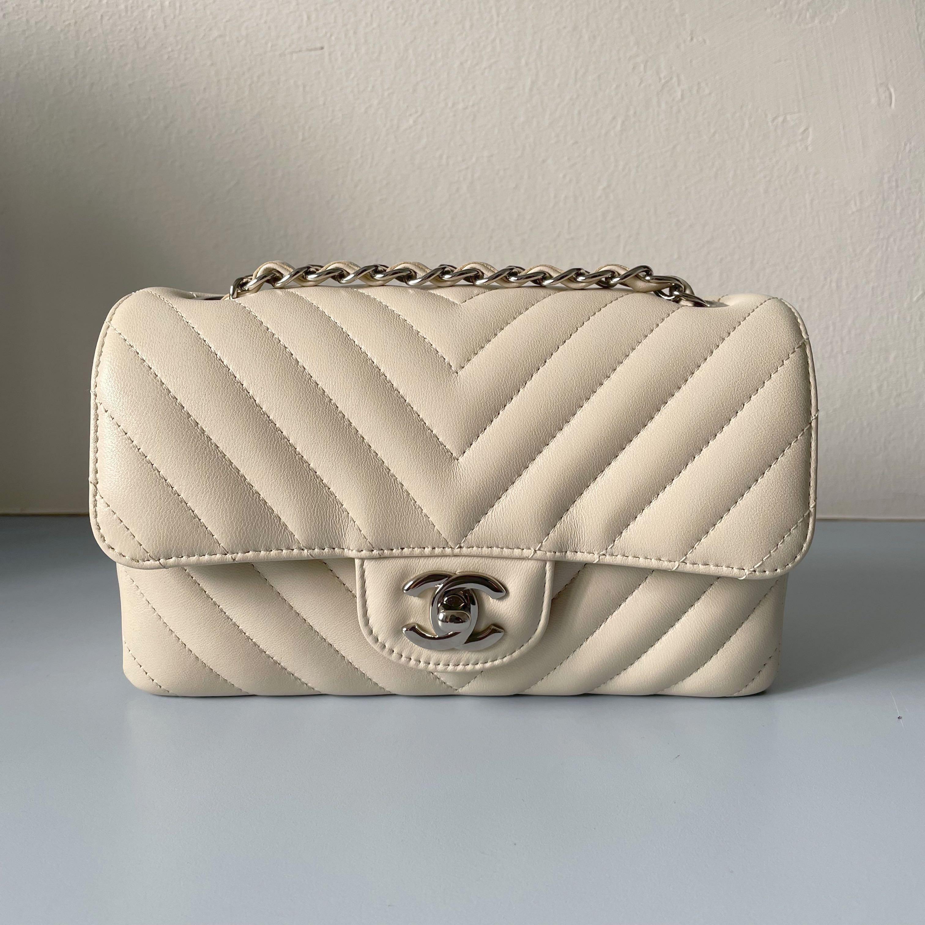 Chanel Mini Flap Bag Rectangle Chevron