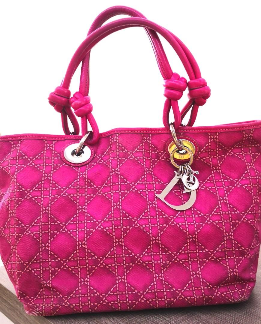 Dior  Bags  Vintage Dior Pink Monogram Bag  Poshmark
