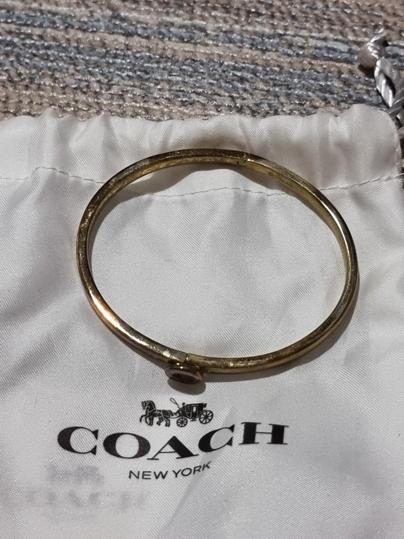 Coach gold bangle shop