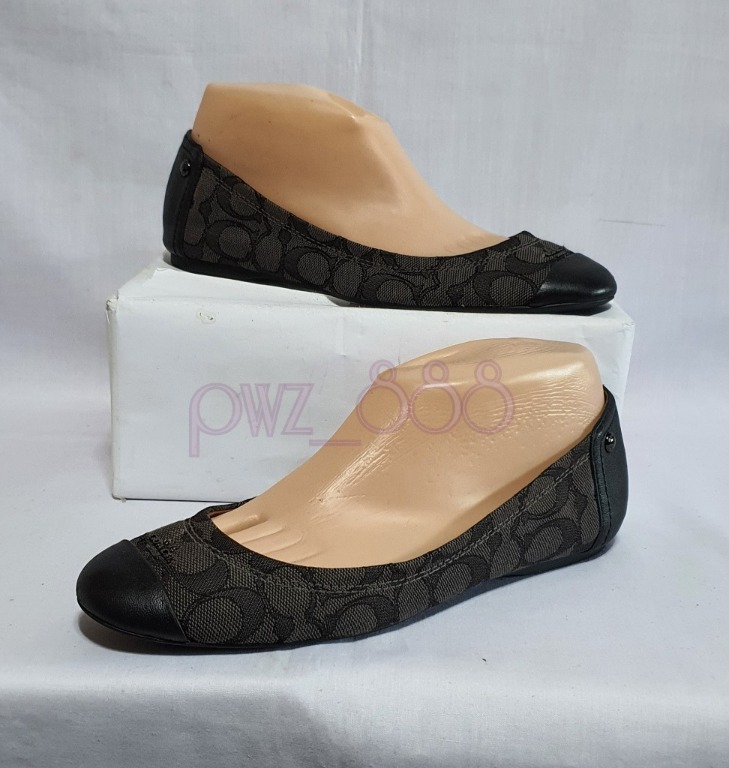 Coach chelsea flats black cheap