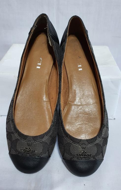 COACH Chelsea Monogram Ballet Flats Doll Shoes Size 7.5 Women s Fashion Footwear Flats Sandals on Carousell