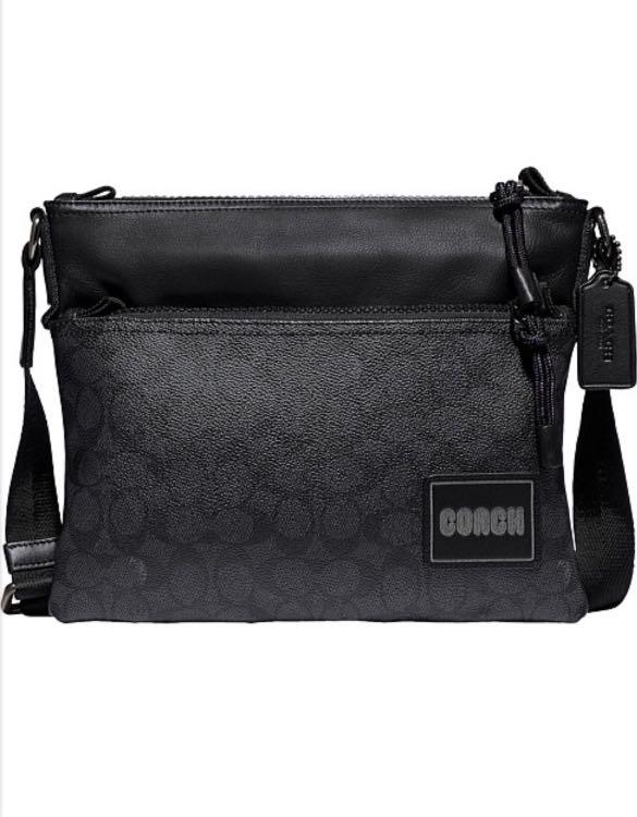 COACH pacer crossbody in signature canvas with coach patch