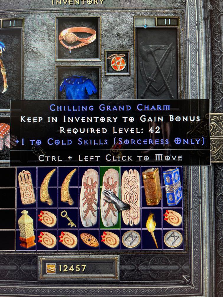 D2 D2R Diablo 2 Resurrected (PC)💥 NL 💥 8x Cold Skills Grand Charm with  mods