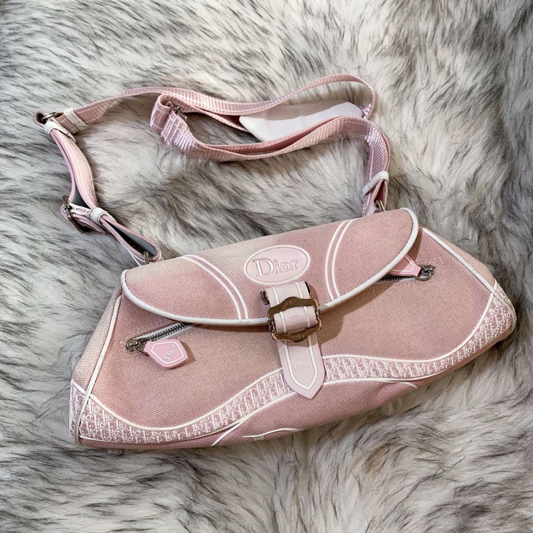 Dior pink crossbody Luxury Bags Wallets on Carousell