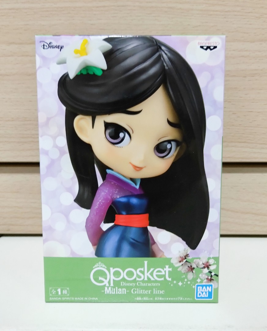 Disney Characters Mulan Glitter Line Q Posket Figure Figurine Hobbies Toys Toys Games On Carousell