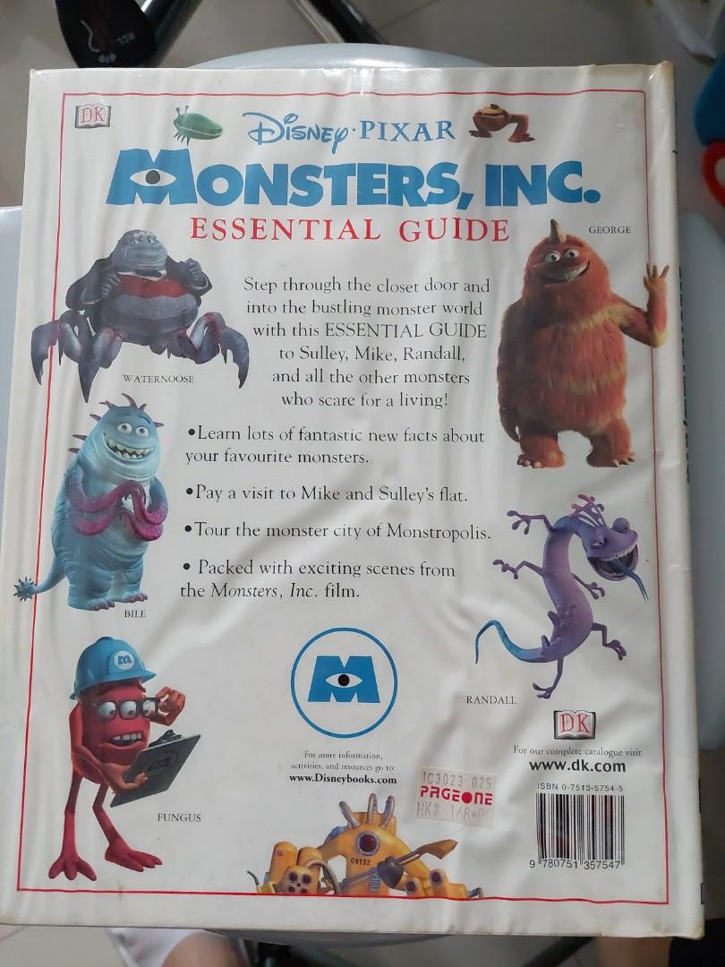 Disney Pixar monsters, Inc. essential guide, 興趣及遊戲, 書本 & 文具, 小朋友書