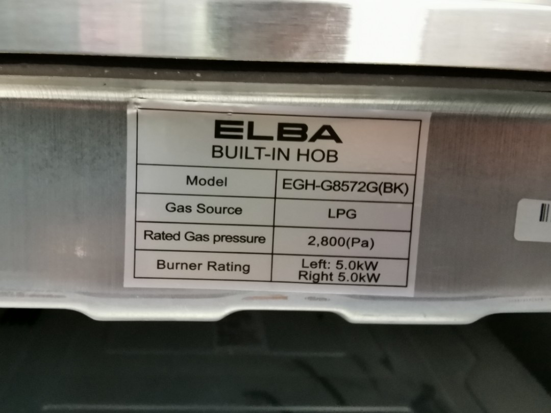 ELBA Gas stove built in hob / Dapur gas, TV & Home Appliances, Kitchen