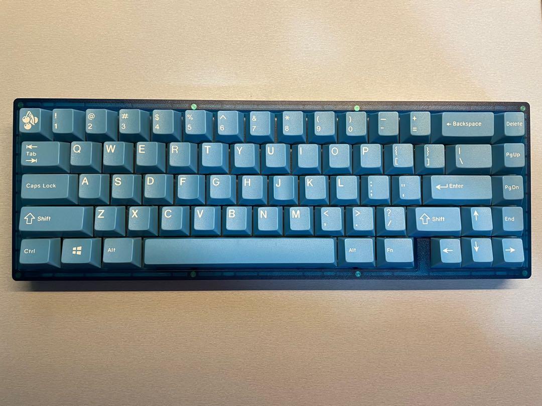 ENJOYPBT Blue ABS Doubleshot Keycaps Set, Computers & Tech, Parts