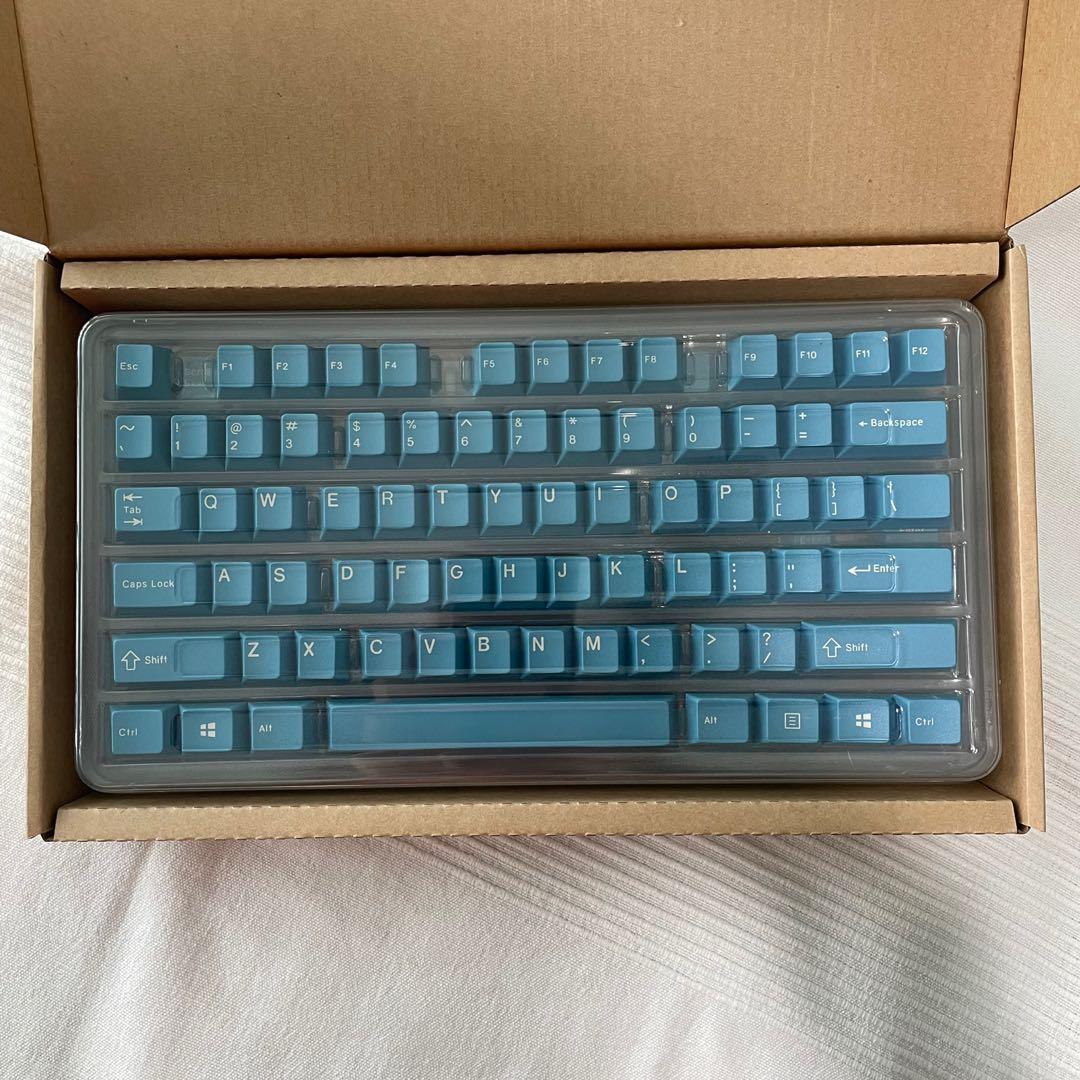 ENJOYPBT Blue ABS Doubleshot Keycaps Set, Computers & Tech, Parts