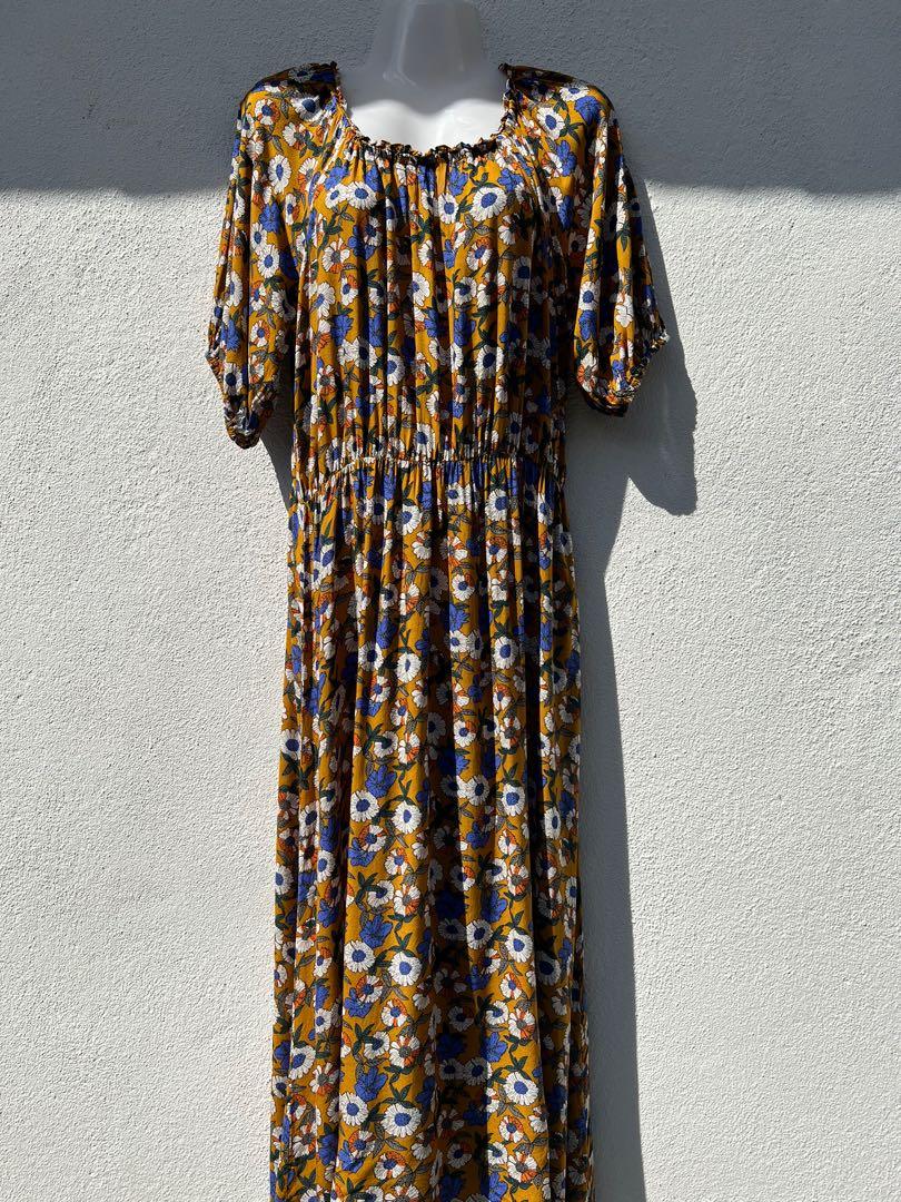 Floral Dress, Women's Fashion, Muslimah Fashion, Dresses on Carousell