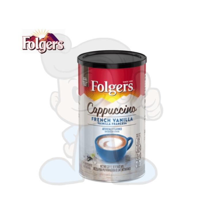 Folgers Cappuccino French Vanilla, 453g, Food & Drinks, Beverages on