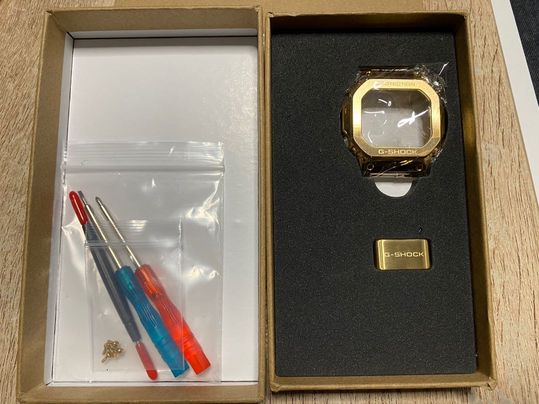 G Shock 5610 代用錶殼金色改裝配件小型螺絲批改裝螺絲刀 名牌 手錶 Carousell