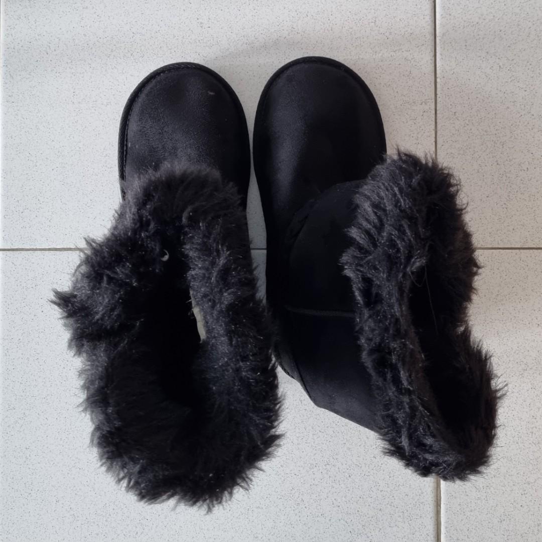 Girls black winter boots new arrivals