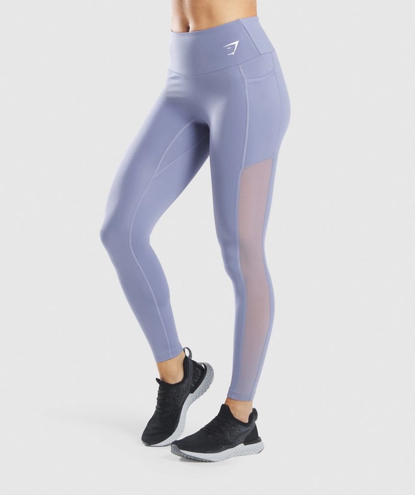 Gymshark, Pants & Jumpsuits, New Gymshark Training Mesh Pocket Leggings  Small Gray