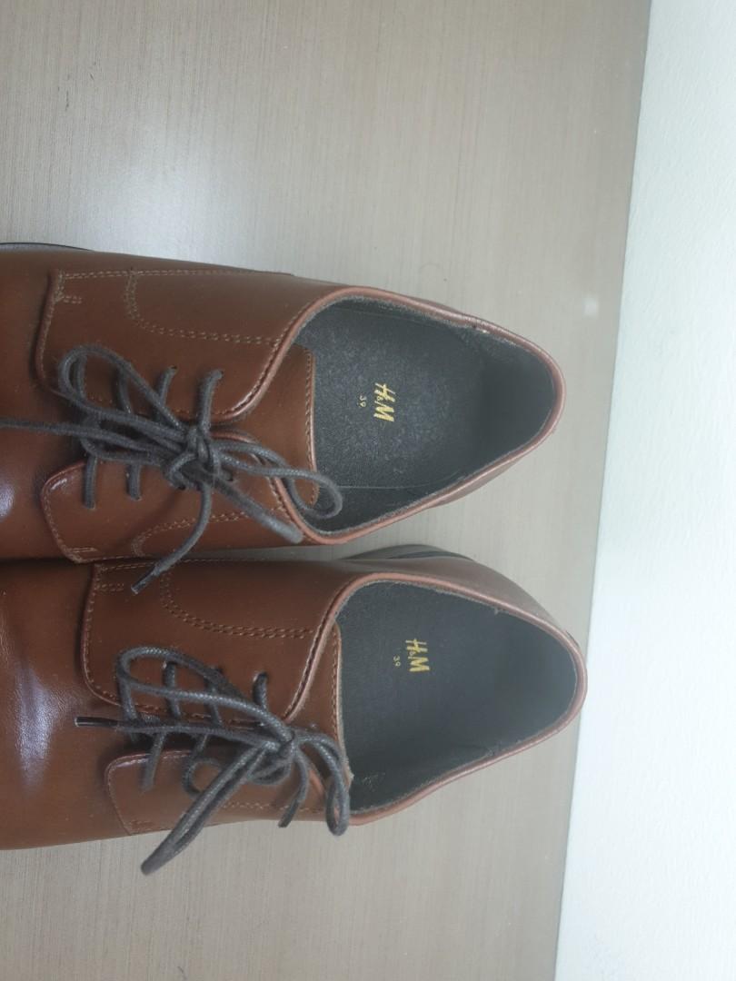 H&M Brown Dress Shoes, Men's Fashion, Footwear, Dress Shoes on Carousell