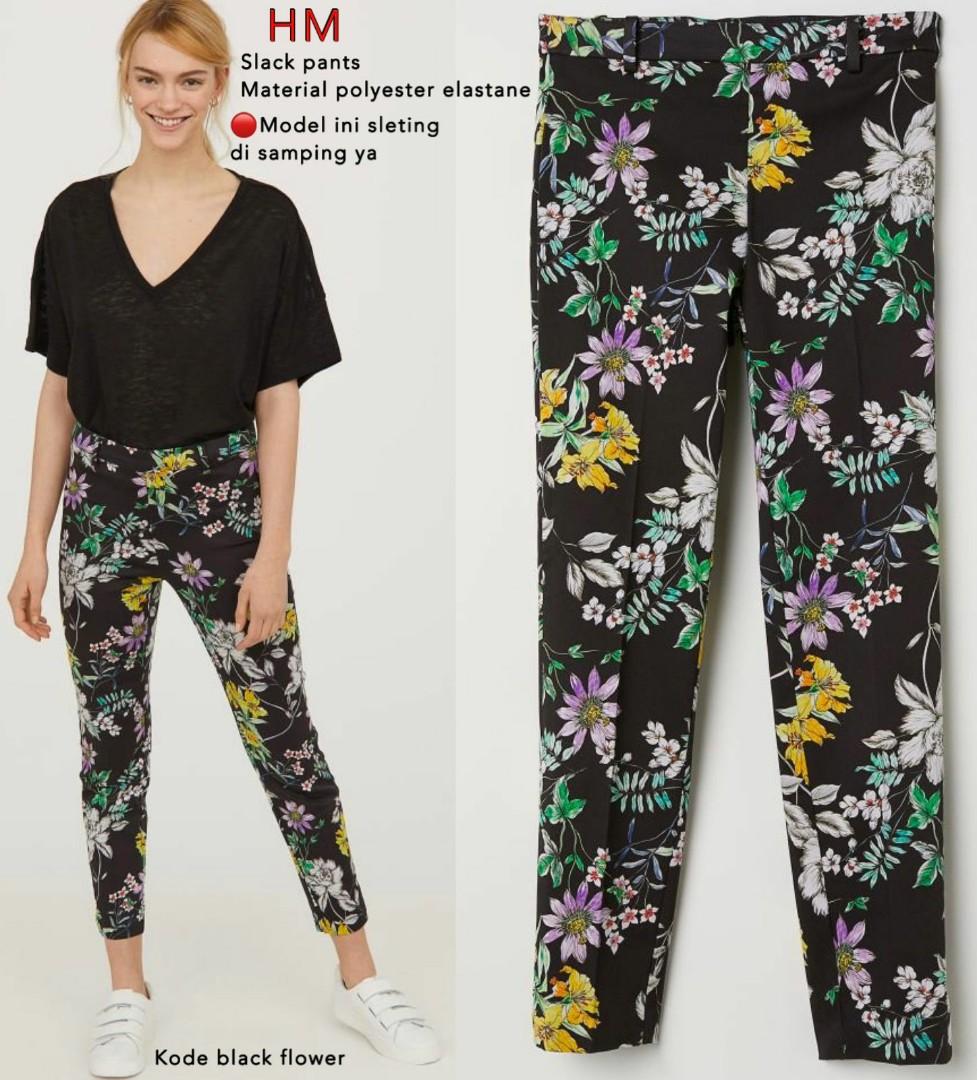 H\u0026m slack flow pants, Fesyen Wanita 