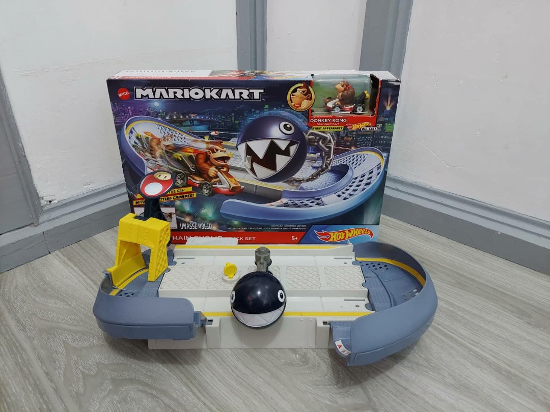 Hot Wheels Mariokart Chain Chomp Track Set Complete Set Hobbies And Toys Toys And Games On Carousell 9449