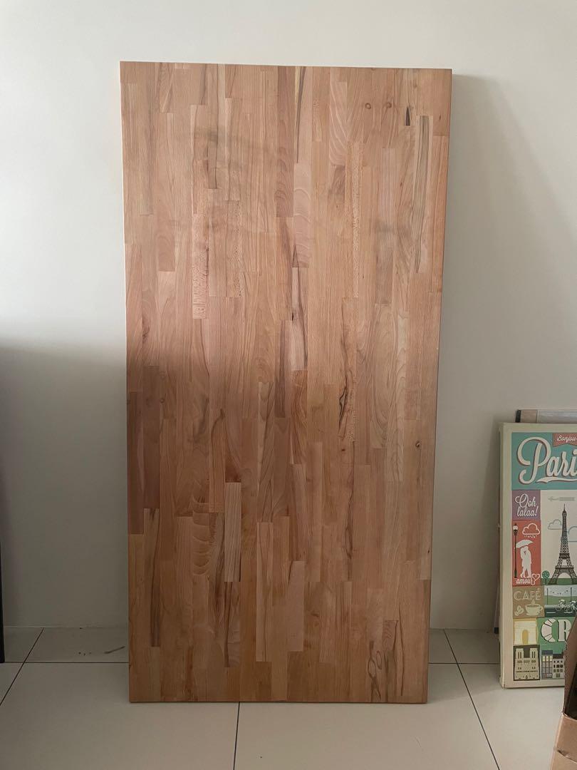 IKEA Gerton Solid Wood Table Top 155X75 Furniture Home Living