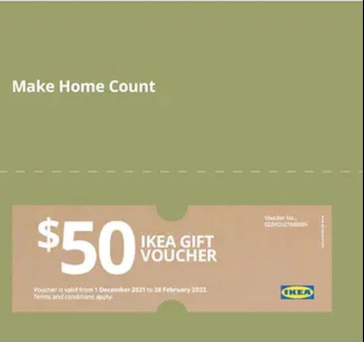 IKEA voucher gift card not ntuc giant sheng siong shell Esso spc caltex