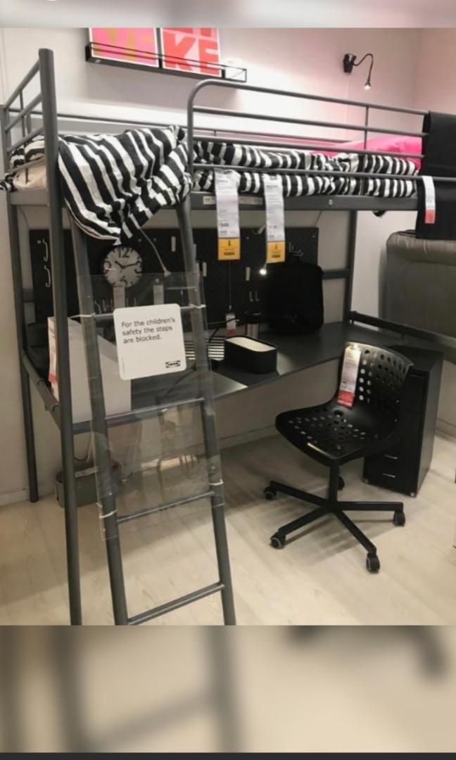 Ikea loft bed, Furniture & Home Living, Furniture, Bed Frames