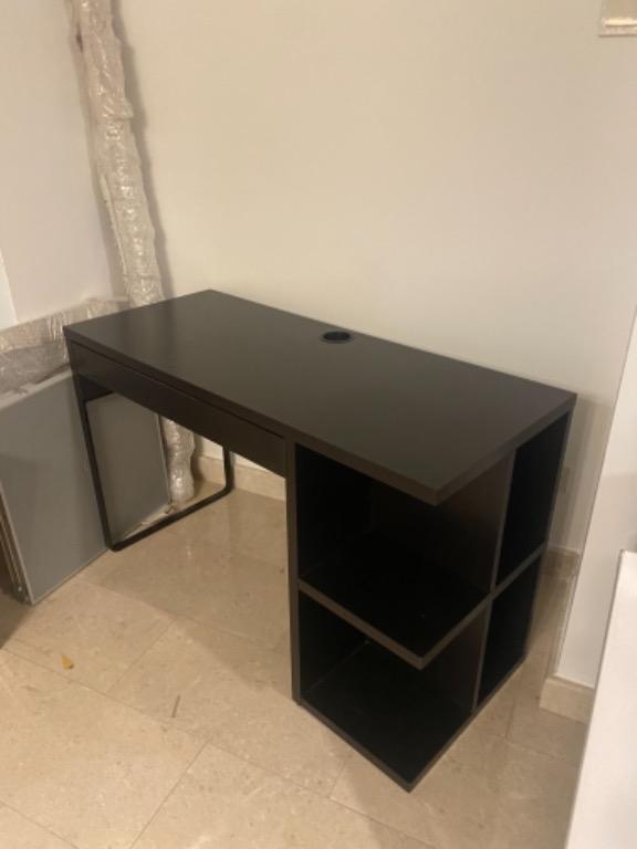 Ikea micke desk 2025 with integrated storage